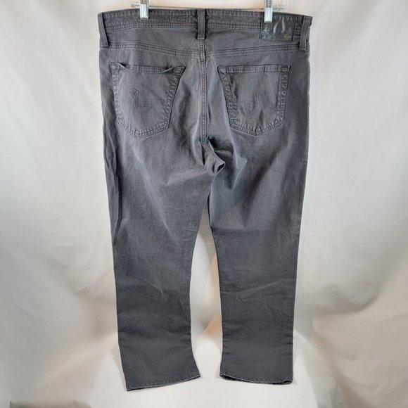 AG Adriano Goldschmied Pants Mens 38x32 Gray The Everett Slim Straight Stretch - Picture 6 of 10